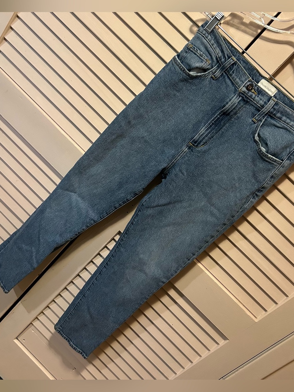 Favorite Daughter Women's Ankle Cropped Jeans - Medium Blue Wash